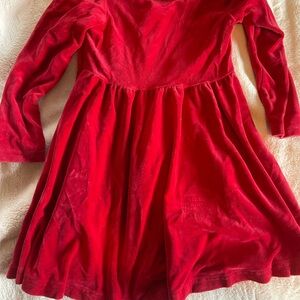 Hanna Anderson 4t dress red long sleeve